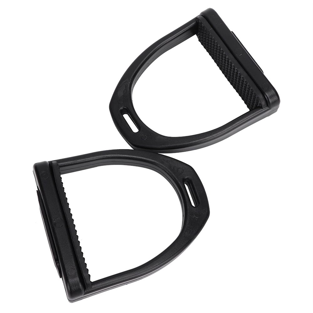 Cosiki Plastic Riding Stirrups with Non-Slip Rubber Pads, 2 Sizes