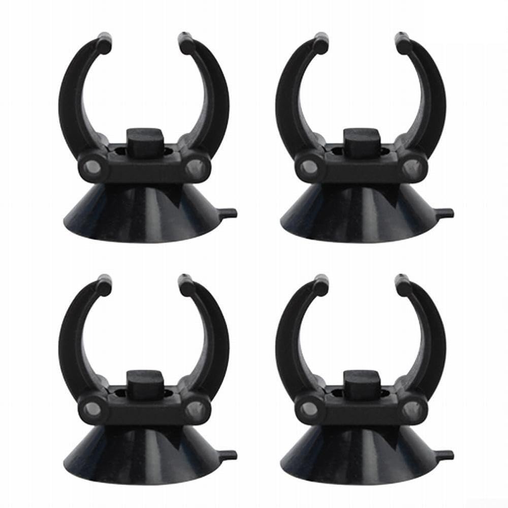 Rubber Suction Cup Clips for Aquarium Equipment (4 Pack)