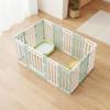 JISADER 90 cm Puppy Playpen, Modular PP Exercise Pen with Door, 103 x 70 cm, Green/White view 3