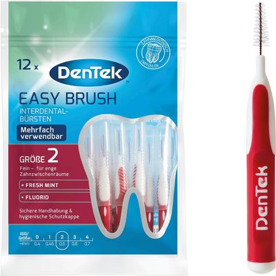 DenTek Easy Brush Size 2 (12 pcs) - Interdental Brushes
