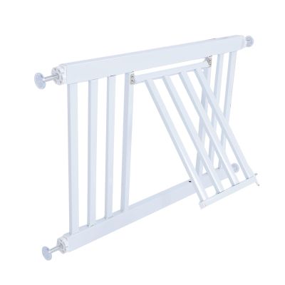 Tbest Short Dog Gate, Expandable Pressure-Mounted Metal Pet Gate for Doors and Stairs, No Drilling Required (Small)