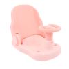 Asixxsix Baby Bath Seat, Car-Shaped TPE Seat with 4 Suction Cups, Pink view 1