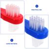 Baluue Portable PP Denture Brushes with Soft Bristles, 4-Pack view 3