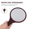 ibasenice Makeup Mirror for Women with Wooden Handle view 3