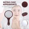 ibasenice Makeup Mirror for Women with Wooden Handle view 4