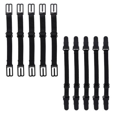 Abaodam 10-Pack Black Adjustable Dacron Ear Loop Extenders