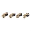 4 Brass Casters, 360° Silent-Bearing Heavy-Duty Furniture Casters for Sofas, Tables and Shelves, Gold/Black, 26 mm Diameter, with Screws view 4