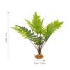 KJHBV Realistic Plastic Reptile Hiding Plant with Weighted Base view 2
