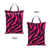 Large Travel Laundry Bag with Zebra, Tiger, and Leopard Print, Washable, for Dirty Clothes, Dry and Wet view 2