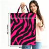 Large Travel Laundry Bag with Zebra, Tiger, and Leopard Print, Washable, for Dirty Clothes, Dry and Wet view 3