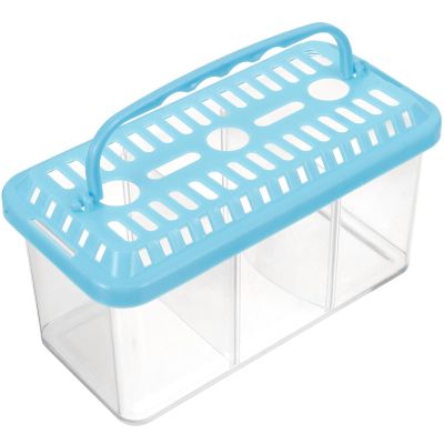 Transparent 3-Compartment Aquarium Isolation Box