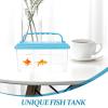 Transparent 3-Compartment Aquarium Isolation Box view 3