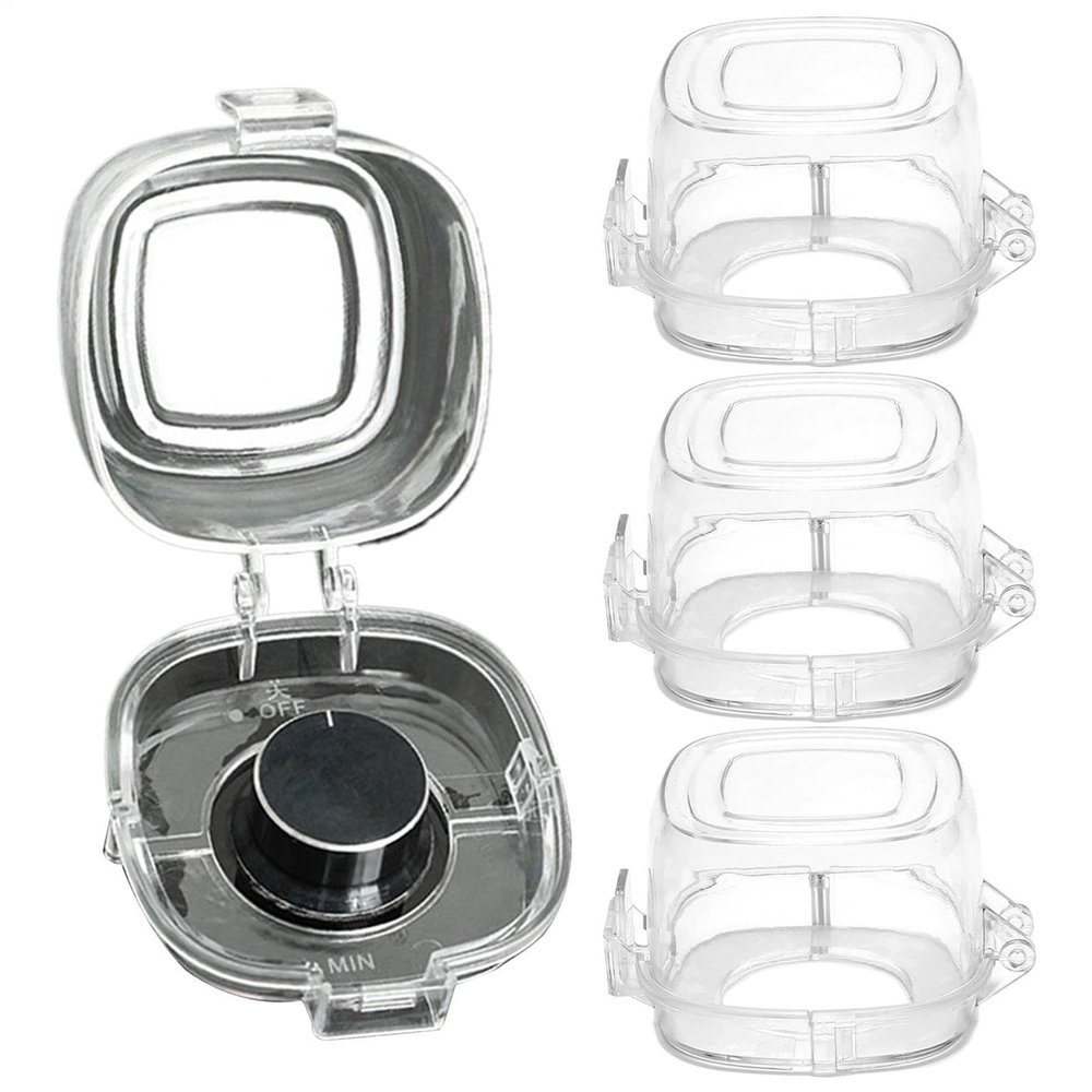 Heat-Resistant Stove Knob Safety Covers, 4-Pack