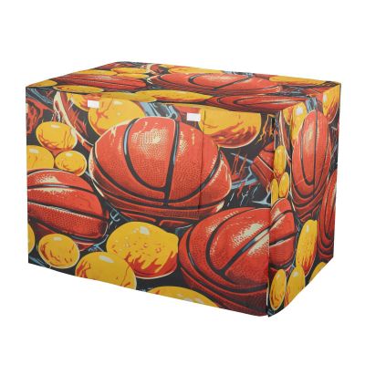 KAAVIYO Watercolor Basketball Art Dog and Cat Crate Cover, Waterproof Pet Crate Cover for Indoor and Outdoor Use