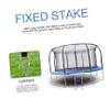 TEHAUX 2-Pack Iron Spiral Dog Tie-Out Ground Anchors, Silver view 3