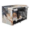 KAAVIYO Black and White Marble-Pattern Waterproof Dog and Cat Crate Cover view 2
