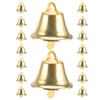 SILENRADAWN 100 Pcs Small Metal Bells Gold 10mm for DIY Jewelry and Pet Collar Decoration Random Style view 1