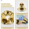 SILENRADAWN 100 Pcs Small Metal Bells Gold 10mm for DIY Jewelry and Pet Collar Decoration Random Style view 3