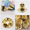 SILENRADAWN 100 Pcs Small Metal Bells Gold 10mm for DIY Jewelry and Pet Collar Decoration Random Style view 4