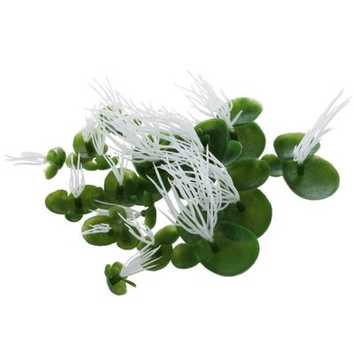Oxxggkao Artificial Duckweed, 18-Piece Floating Aquarium Plants, 3 Sizes