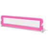 Toddler Safety Bed Rail 150 x 42 cm, Pink, Foldable and Height-Adjustable view 1