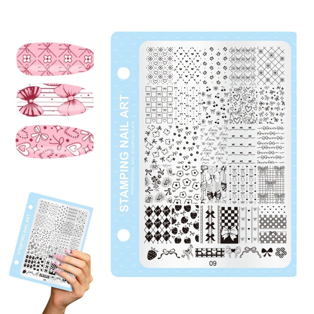Nail Stamping Plates Set for Manicures