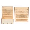 KALLORY 2-Pack Wooden Hay Feeders for Rabbits and Small Pets view 1