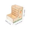KALLORY 2-Pack Wooden Hay Feeders for Rabbits and Small Pets view 2