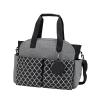 FewNvWa Multifunctional Polyester Diaper Bag for Women, Black Gray view 1