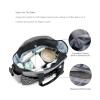 FewNvWa Multifunctional Polyester Diaper Bag for Women, Black Gray view 4