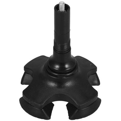 Crutch Foot Pads for Trekking Poles, Black, Plastic and Aluminum Alloy