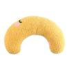 KHBUAB U-Shaped Cat Sleeping Pillow, Flannel and Pearl Cotton, Yellow view 1