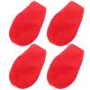 SWETRACE 4-Pack Rubber Dog Shoes with Non-Slip Sole, Paw-Friendly, Size L, Red view 1
