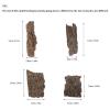 Kisangel 4-Piece Turtle Platforms Made of Sturdy Tree Bark for Reptiles, with a Stable Tip-Resistant Design for Climbing and Hiding view 2