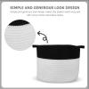 Zerodeko Braided Cotton Rope Storage Basket view 4