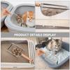 BETOOKY Litter Scoop for Cats and Reptiles, Wooden Handle, Stainless Steel, 2 x 2 mm Perforations view 4