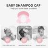 Adjustable Pink PE Baby Shampoo Bath Cap for Hair Washing and Haircuts view 3