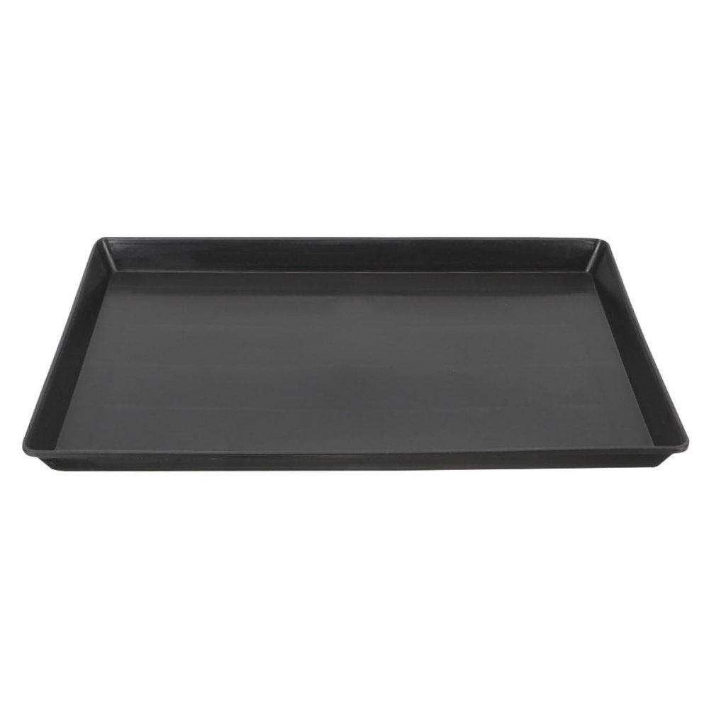 CLISPEED Black ABS Replacement Tray for Dog Crates and Bird Cages, Leak-Resistant and Easy to Clean