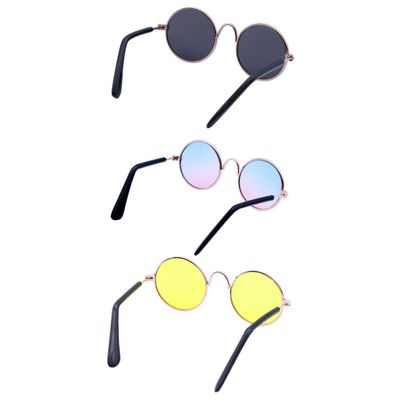 Lightweight Compact 3-Pack Metal Resin Sunglasses