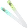 ibasenice Colorful Glass Nail Files, 2-Piece Set with Nail Buffer view 1