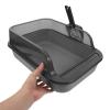TEHAUX Semi-Enclosed Cat Litter Box with High Rim, ABS, and Scoop, Easy to Clean, for Cats and Rabbits, Random Style view 3