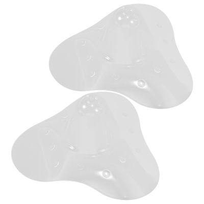 VOSAREA Silicone Breast Shields, 2-Pack, Transparent, with Ventilation Holes, for Various Breast Sizes