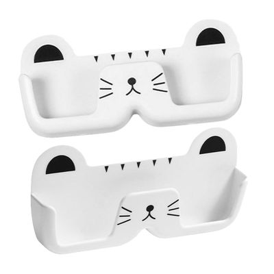 Didiseaon Wall-Mounted Glasses Organizer, PP, White