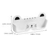 Didiseaon Wall-Mounted Glasses Organizer, PP, White view 2