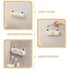 Didiseaon Wall-Mounted Glasses Organizer, PP, White view 3