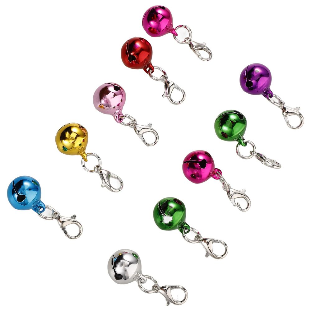 Hohopeti 10-Pack Metal Collar Bells for Pets