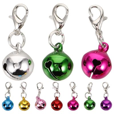 KALLORY 10 Pack Metal Pet Collar Bells for Cats and Dogs