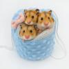 Laikoutd Plush Hamster Carrier with Drawstring and Bow view 2