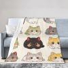 Cute Cat Blanket, Soft and Warm Couch Throw, All-Season, 203 x 152 cm view 1
