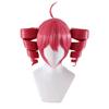 Xingbiyou Kasane Teto Cosplay Wig, Pink-Red, Long Curly Pigtails, Heat-Resistant view 1
